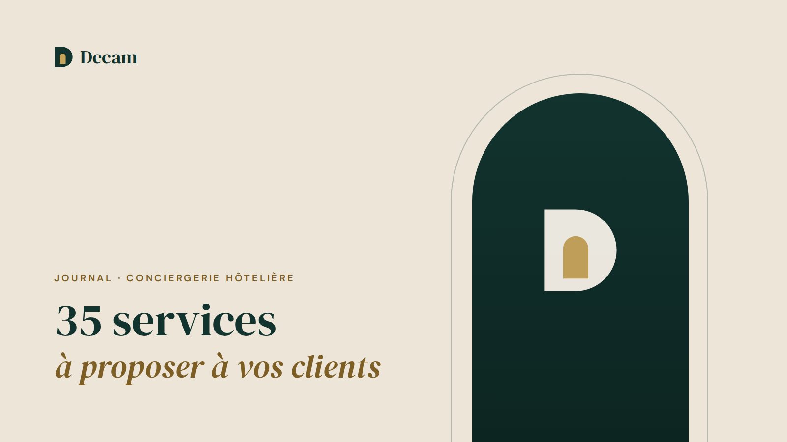 Illustration Decam : 35 services de conciergerie à proposer aux clients de votre hôtel
